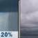 Wednesday: Isolated Rain Showers then Cloudy