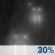 Overnight: Areas of drizzle. Cloudy. Low around 58, with temperatures rising to around 60 overnight. East northeast wind around 15 mph, with gusts as high as 25 mph. Chance of precipitation is 30%. Overnight: Areas Of Drizzle
