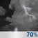 Friday Night: A chance of showers and thunderstorms before 7pm, then showers and thunderstorms likely. Mostly cloudy, with a low around 64. Friday Night: Chance Showers And Thunderstorms then Showers And Thunderstorms Likely
