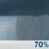 Tuesday: Rain showers likely. Partly sunny, with a high near 75. Tuesday: Rain Showers Likely