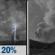 Saturday Night: Slight Chance Showers And Thunderstorms then Patchy Smoke