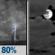 Tuesday Night: Showers And Thunderstorms then Mostly Cloudy