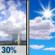 Sunday: Chance Showers And Thunderstorms then Mostly Sunny
