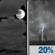 Saturday Night: Mostly Cloudy then Slight Chance Showers And Thunderstorms