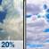 Sunday: Slight Chance Showers And Thunderstorms then Partly Sunny