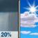 Thursday: Slight Chance Rain Showers then Mostly Sunny